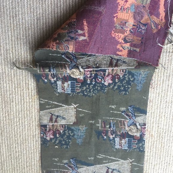 Tapestry Fabric.Tennis Theme. 33x13 - Picture 8 of 8